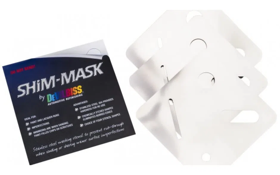 AllorA Devilbiss Shim-Mask Abdeckschablone, entfernen von Lacknasen Shim-3, Lacknasenentferner (3 Stück/Pack)