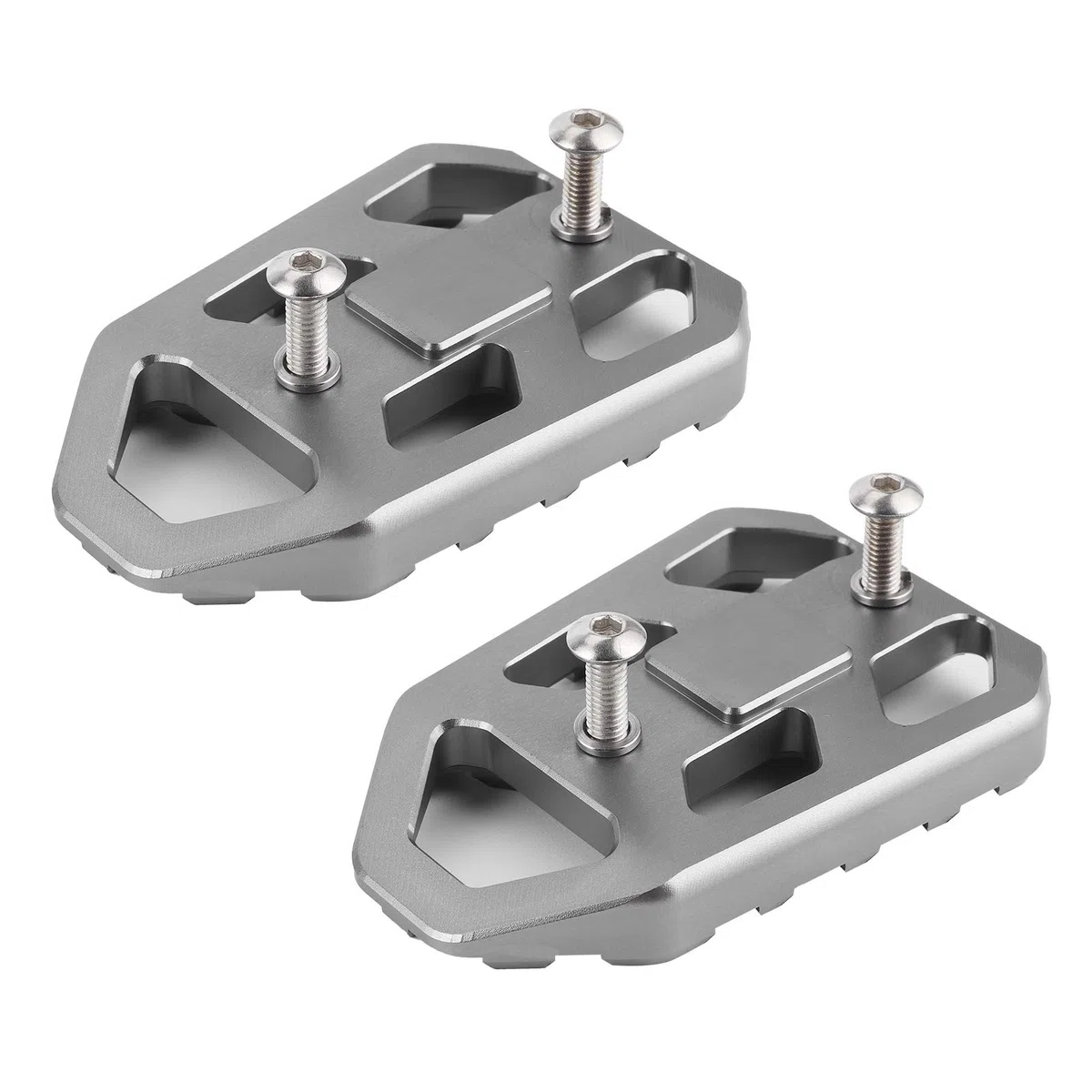 KIMISS Motorradpedal, 1 Paar Motorrad-Sicherheitsfußstütze CNC-Fußplatten aus Aluminiumlegierung Pedale Passend für DL650 DL1000 V-Strom 650XT / 1000XT(Titan)