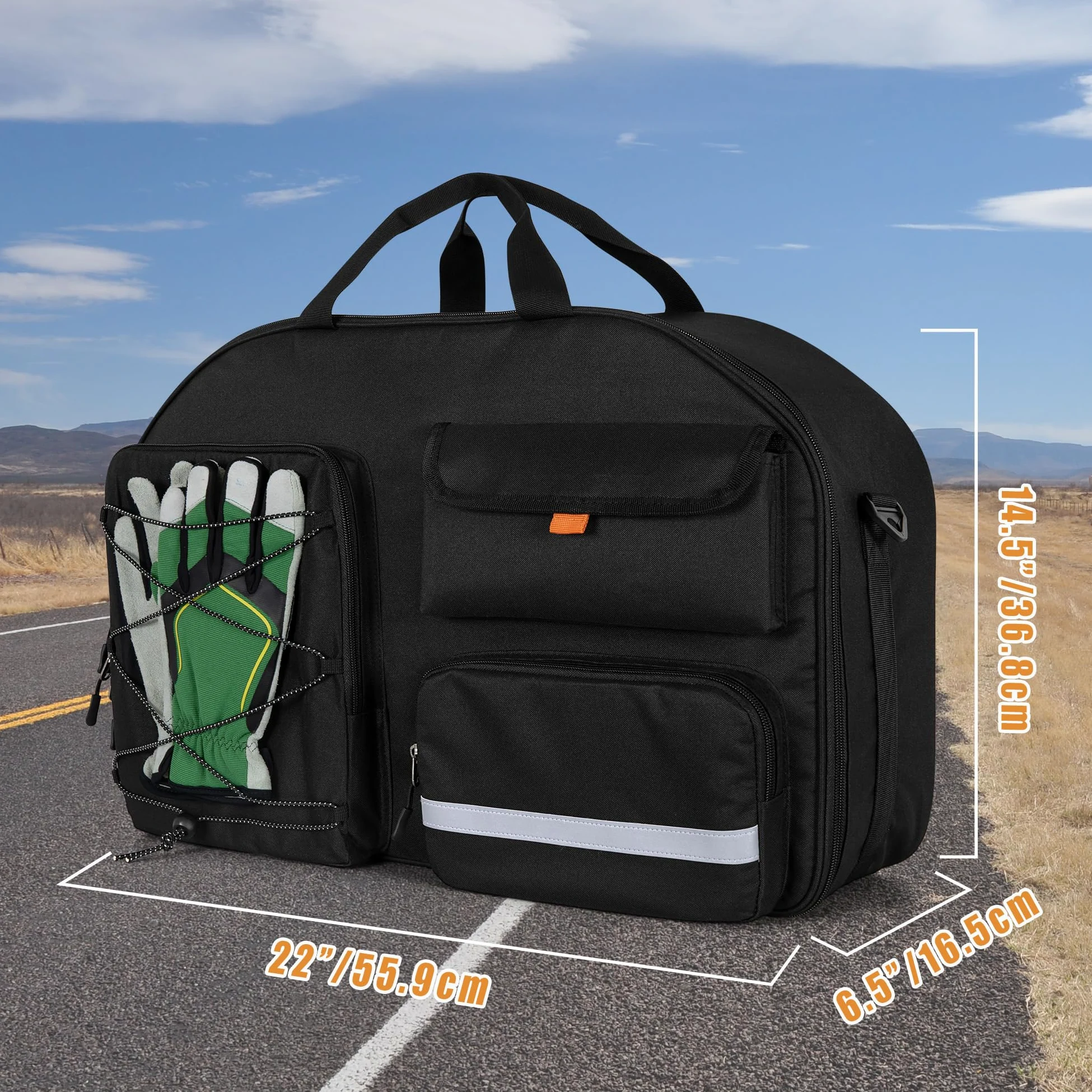 HODRANT Tour Pack Innen Tasche, Motorrad Tourenpaket Organizer Kompatibel mit Street Glide Electra Glide Road King Road Glide Touring Modellen, Gepäck Innen Tasche für Motorrad Kofferraum, NurTasche