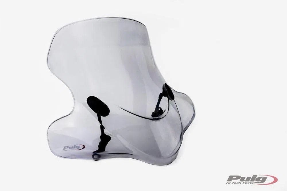 Puig 21112H City Touring Windschutzscheibe für Scooter mit verbessertem Schutz vor Wind und anspruchsvollen urbanen Bedingungen, Getönt