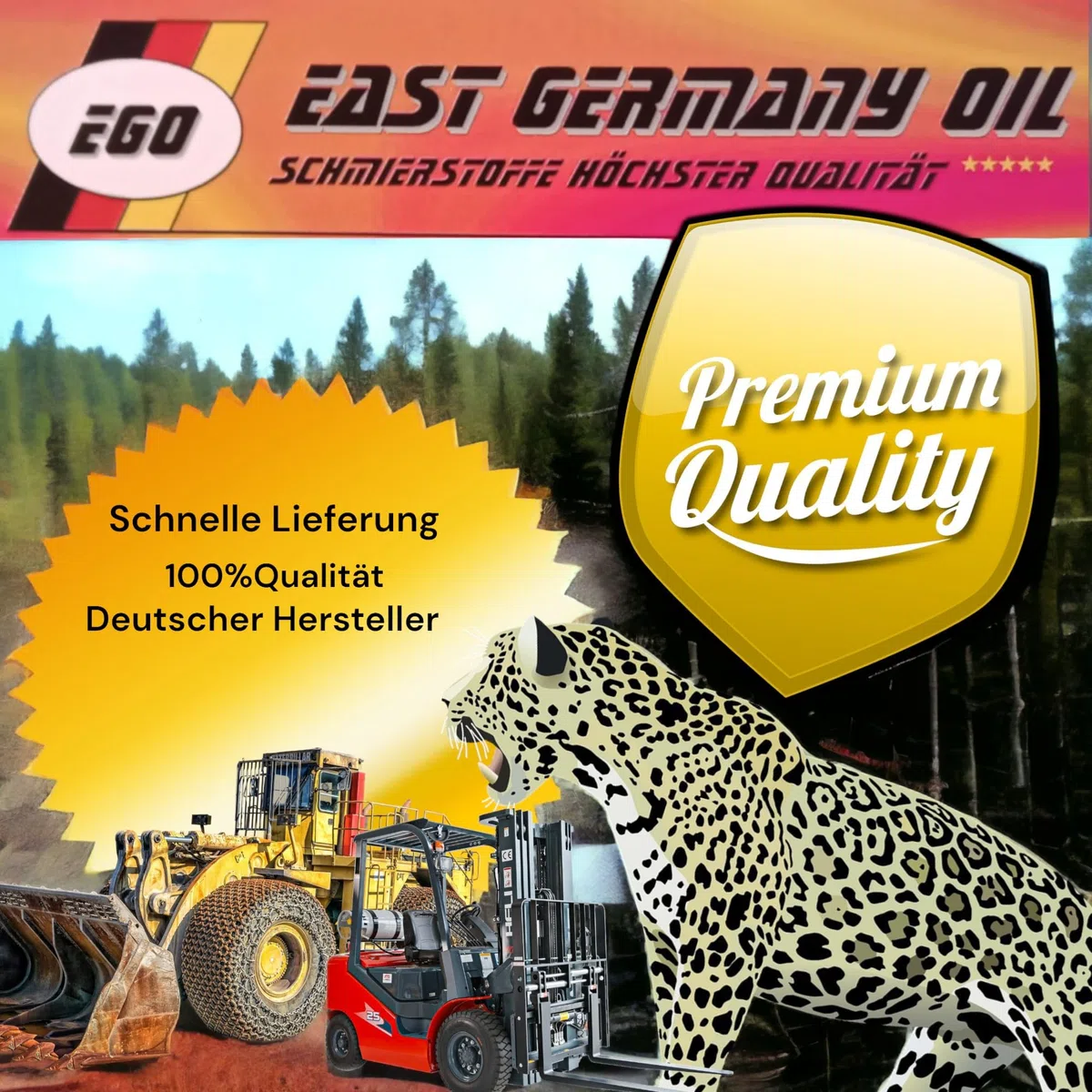 East Germany Oil Silikonbremsflüssigkeit DOT 5 Silicone Break Fluid DOT 5 - Flasche 1 Liter Inhalt-