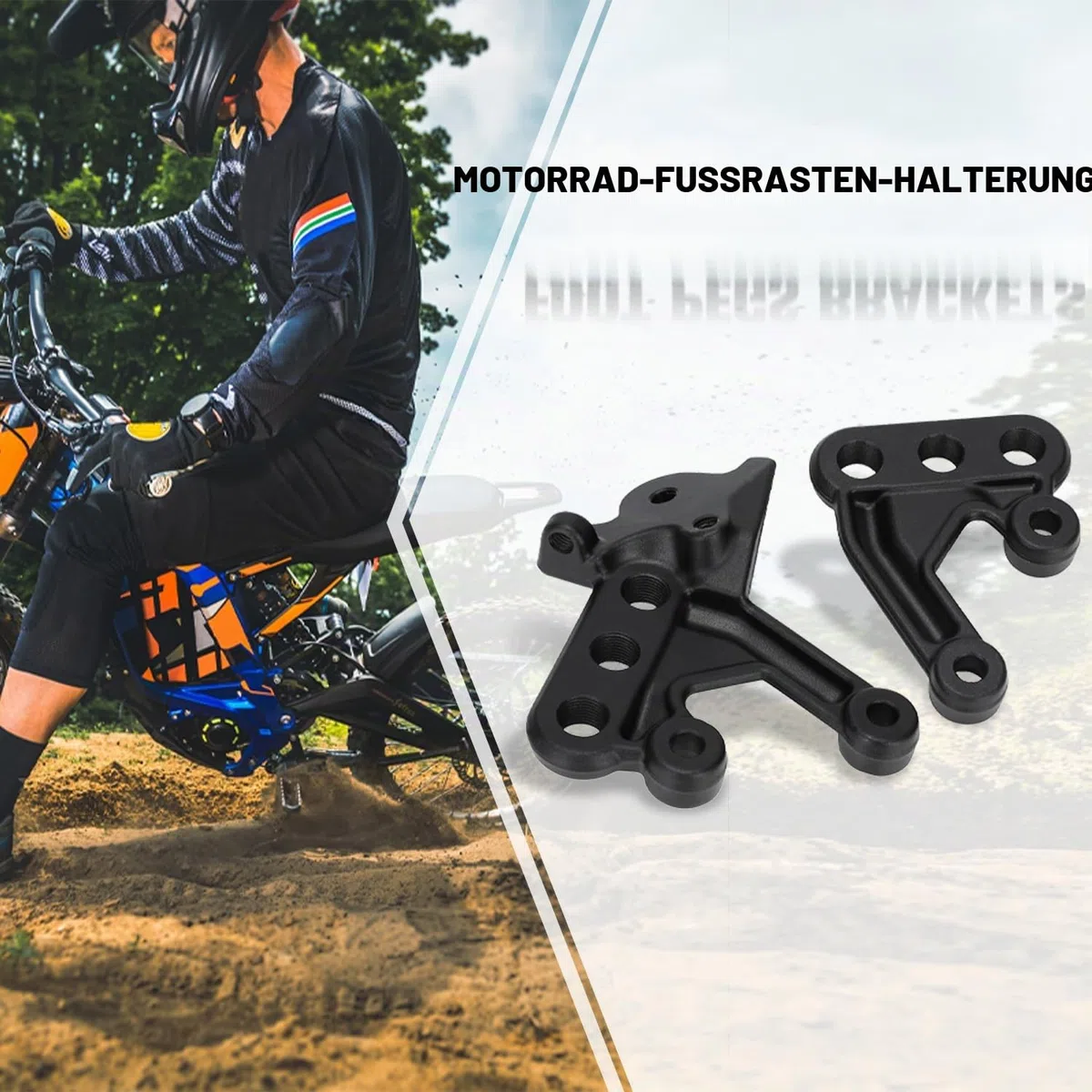 Motorrad Fußrastenhalterung,Fußrasten Tieferlegung Fussrasten Halterung Set für Surron Sur Ron Sur-Ron Light Bee X/S Elektro Dirt Bike