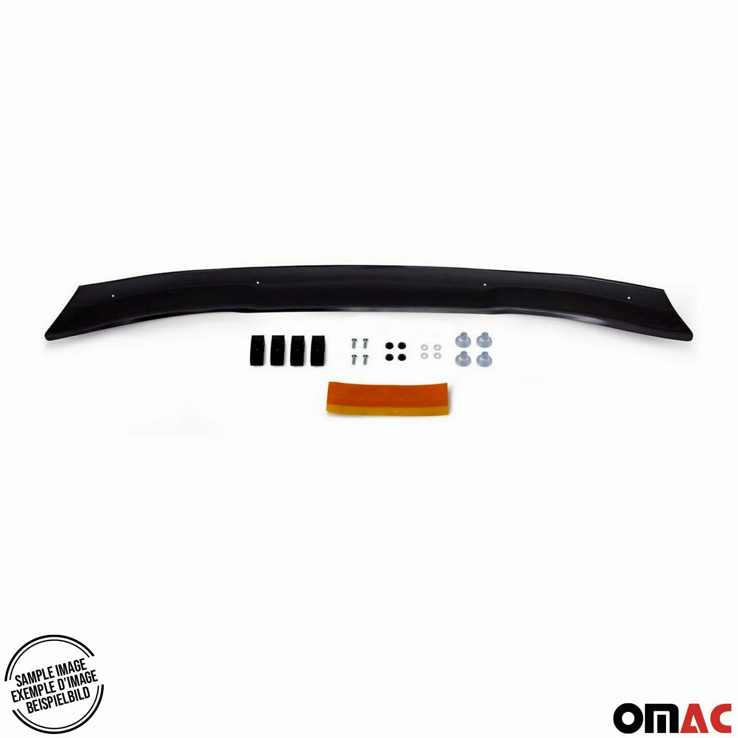 OMAC Motorhaube Deflektor Insektenschutz kompatibel mit Mercedes Sprinter 907 910 2018-24 Dunkel