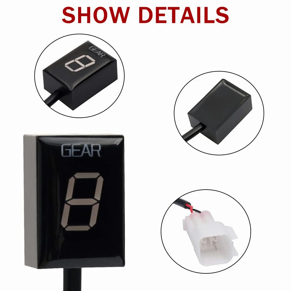 Motorrad Ganganzeige Meter Ganganzeige für Kawasaki ZX6R ZX-6R ZX6RR ZX-6RR ZX10R ZX-10R Z750 Z1000 Z 750 1000 ER-6N ER6N(Grün)