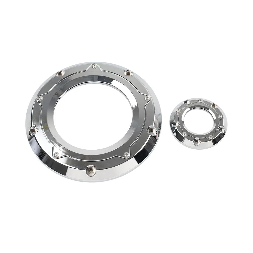 Bacar Derby Timing Cover Trim Timer Aluminium Chrom Für Dyna 1999-2017