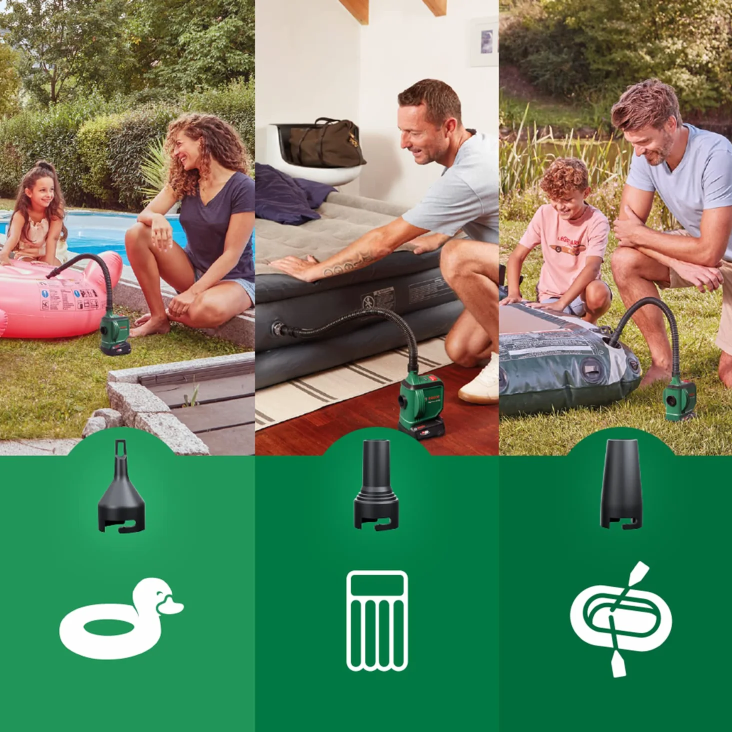 Bosch elektrische Luftpumpe/Luftpumpe für Luftmatratze EasyInflate