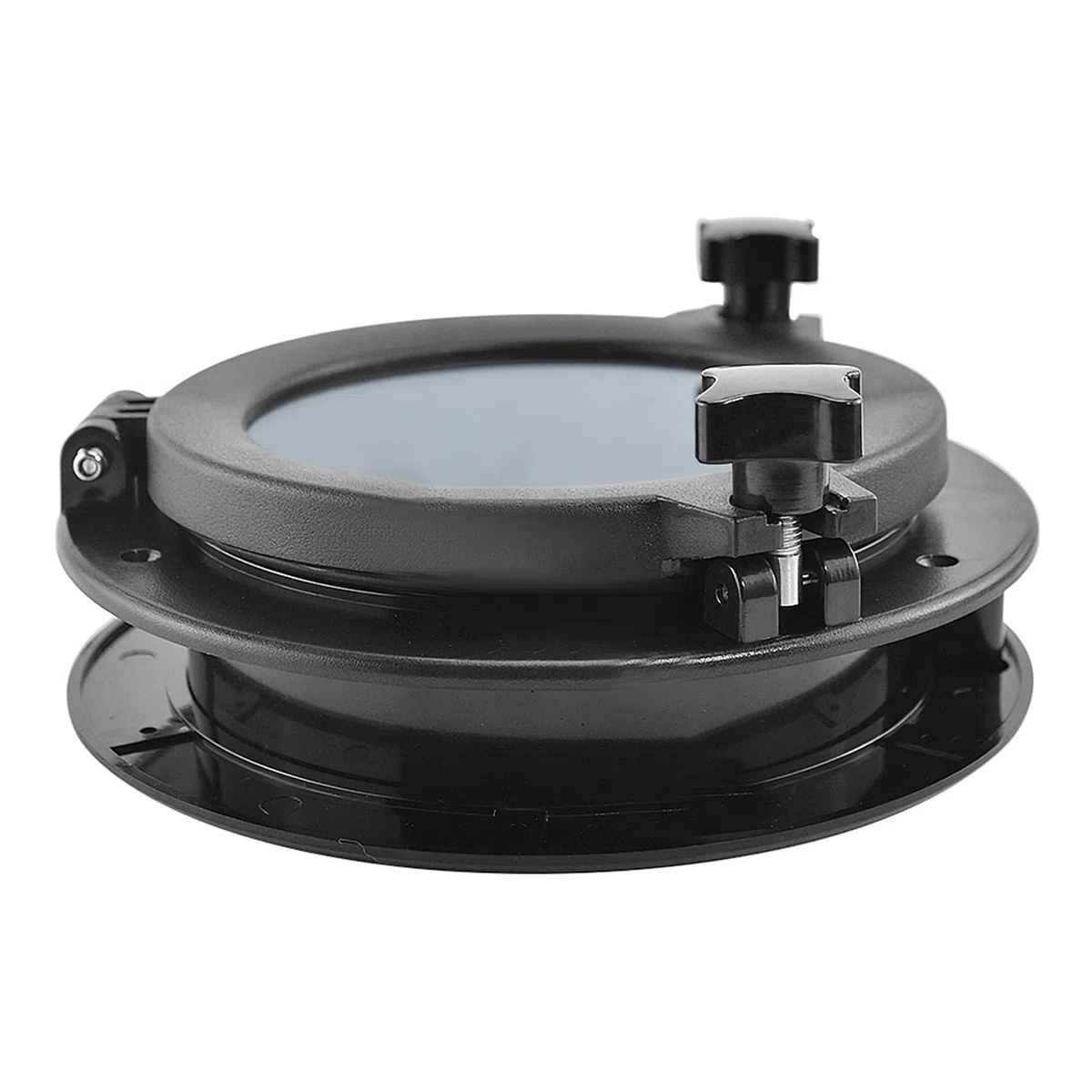 Schwarze Runde Bullaugen Kunststoffluken Hafenlichter ÖFfnungsfenster 8 21 cm (21,5 cm) Marine Boat RV SFPP1-01 SFPP2-01
