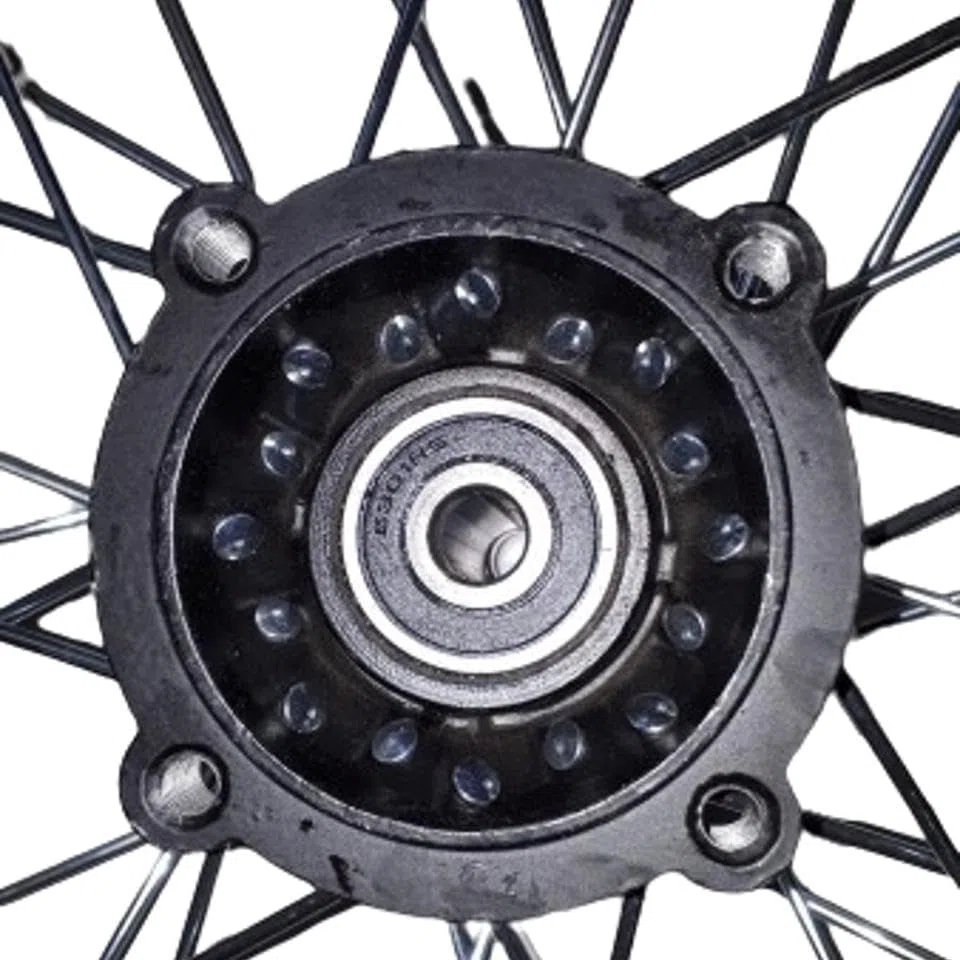 Dirtbike Komplettrad Pitbike Stahlfelge Ersatzreifen hinten 14 Zoll 90/100-14 12mm Achse
