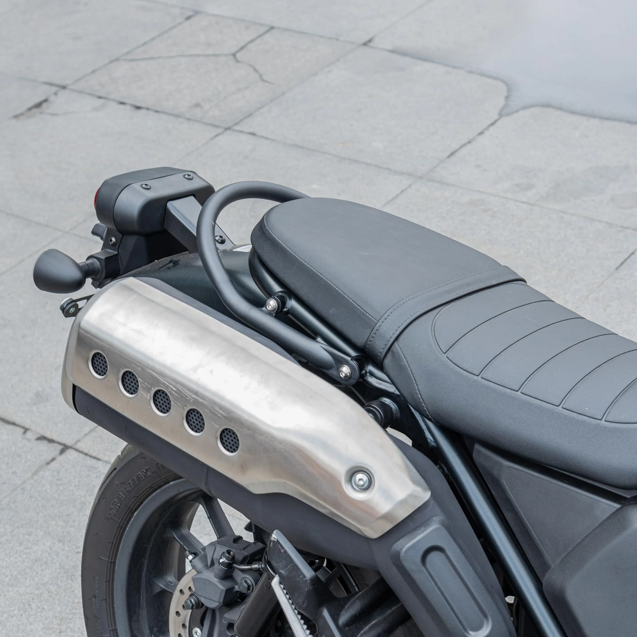 Motorrad Beifahrer Haltegriff für SCL500 CL300 CL500 CL 300 500 SCL 500 2023 2024 Hinterer Lenkerträger Handlaufgriff Soziussitz seitlicher Armlehnensatz