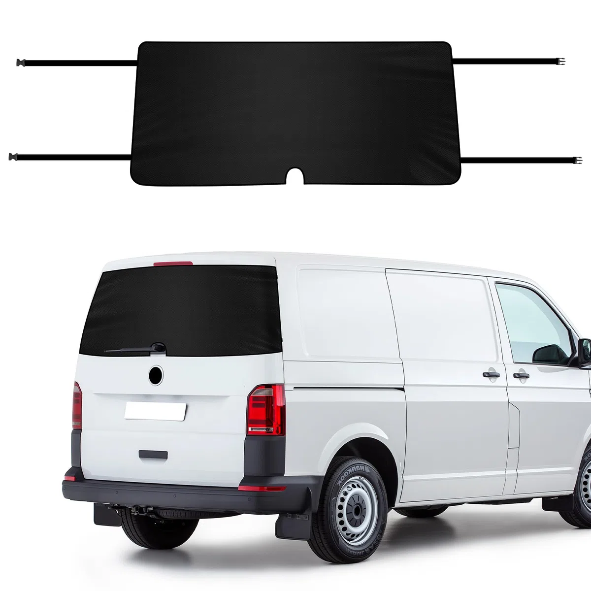 Auto Windschutzscheiben Abdeckung Ersatz für VW T5 T6 T6.1 California Single Tailgate, 600D Heckscheibenabdeckung Auto Heckscheibe Scheibenabdeckung Winter, 100% Verdunkelnd, Blockiert UV Strahlen