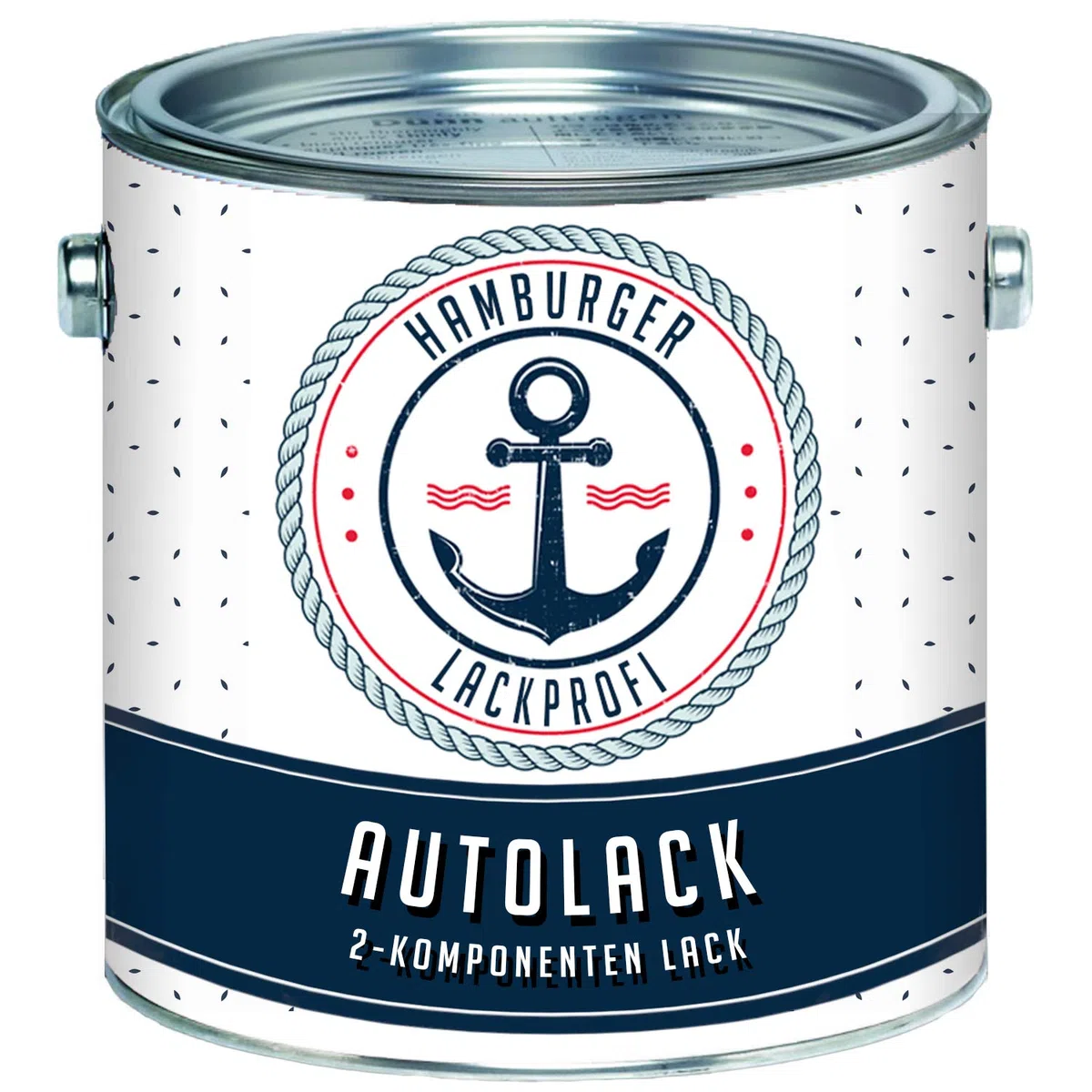 Hamburger Lack-Profi 2K Autolack GLÄNZEND FARBAUSWAHL Alle RAL Decklack - Hochdeckend - Rostschützend - Kratz- und schlagfest (1 L)