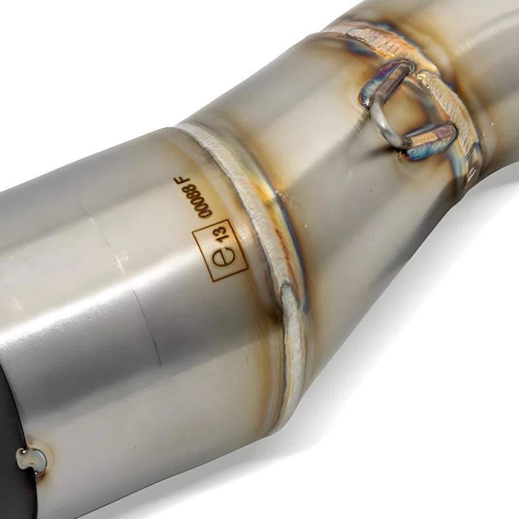 Verbindungsrohr LeoVince Auspuffrohr SBK mit Katalysator, mit Zulassung für Auspuffanlage S14364E, S14364EK, S14073, S14073K
