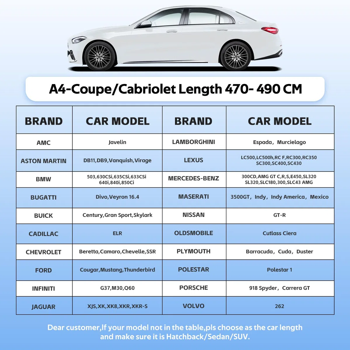 Autoabdeckung Wasserdicht Atmungsaktiv,Auto-Abdeckplane für Vollgarage,Regen,Sonne,Staub und UV-Schutz.Autoplane passend für BMW 4er,Mercede CLE SLS SL, Ford Fusion/Mustang,usw.3XL-0