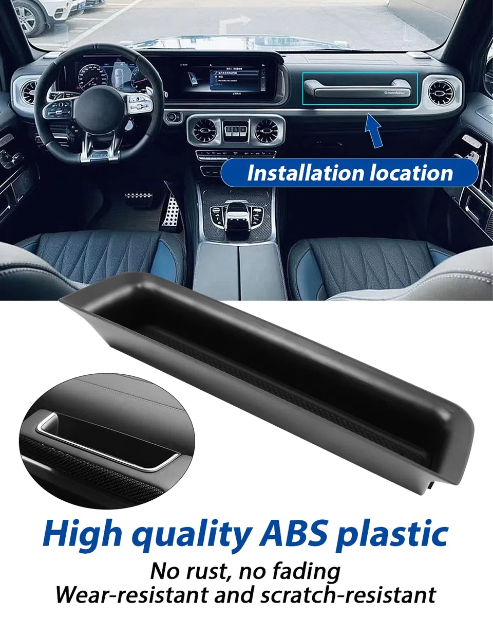 Beifahrer Ablagebox Griff Ablagebox Tablett Ablage Zubehör links Fahrer für Mercedes G Wagon W463A W464 G-Klasse G350D G400D G500 G550 G63 2019-2024