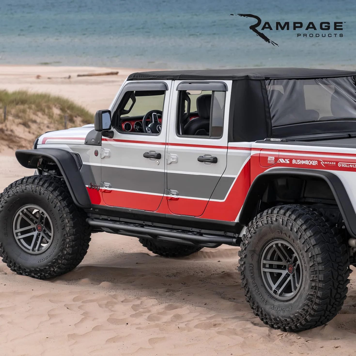 RAMPAGE PRODUCTS California Brief Softtop für Jeep Wrangler TJ Black Diamond Vinyl 93335 1997-2006