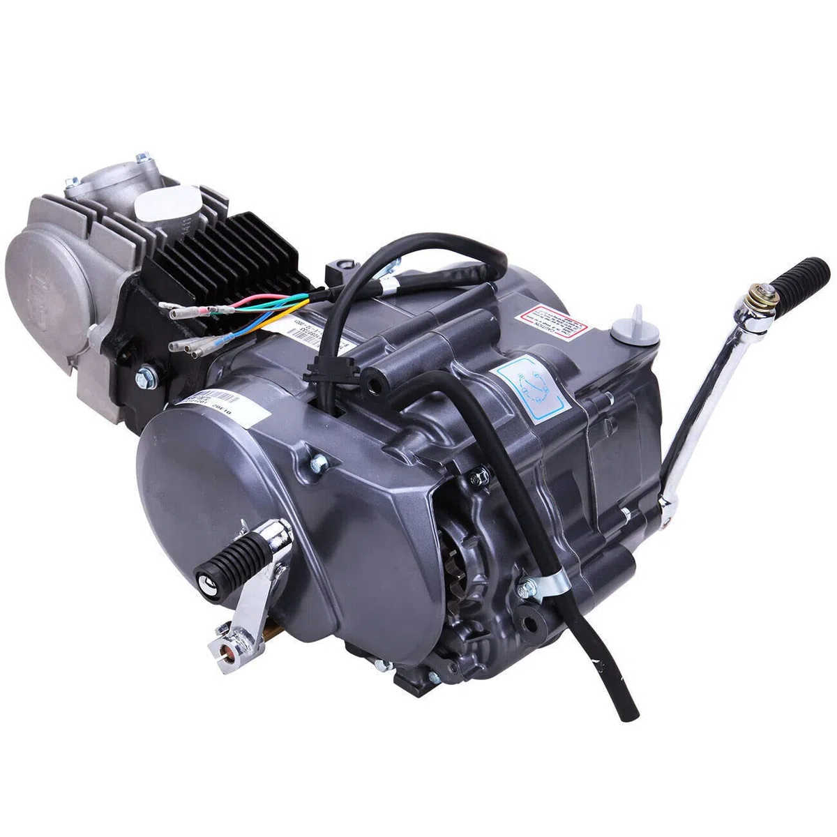125CC Motor, 4-Takt Takt Motor 4-Gang Dirtbike Pitbike Cross Kick Start Einzylinder Engine mit Pedalstart und handbetätigter Kupplung, CDI Motor Engine für Dirt Bike Pit Bike Motor Engine
