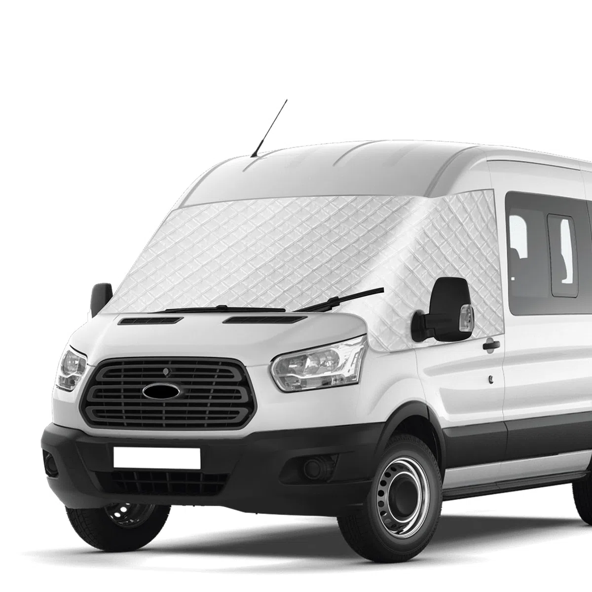 Auto Windschutzscheiben Abdeckung Ersatz für Ford Transit MK8/MK9 2014-2026, Frontscheiben Sonnenschutz, Blockiert UV Strahlen, Wetterfeste Frontscheibe Wrap Cover, Ihr Fahrzeug Kühler Halten