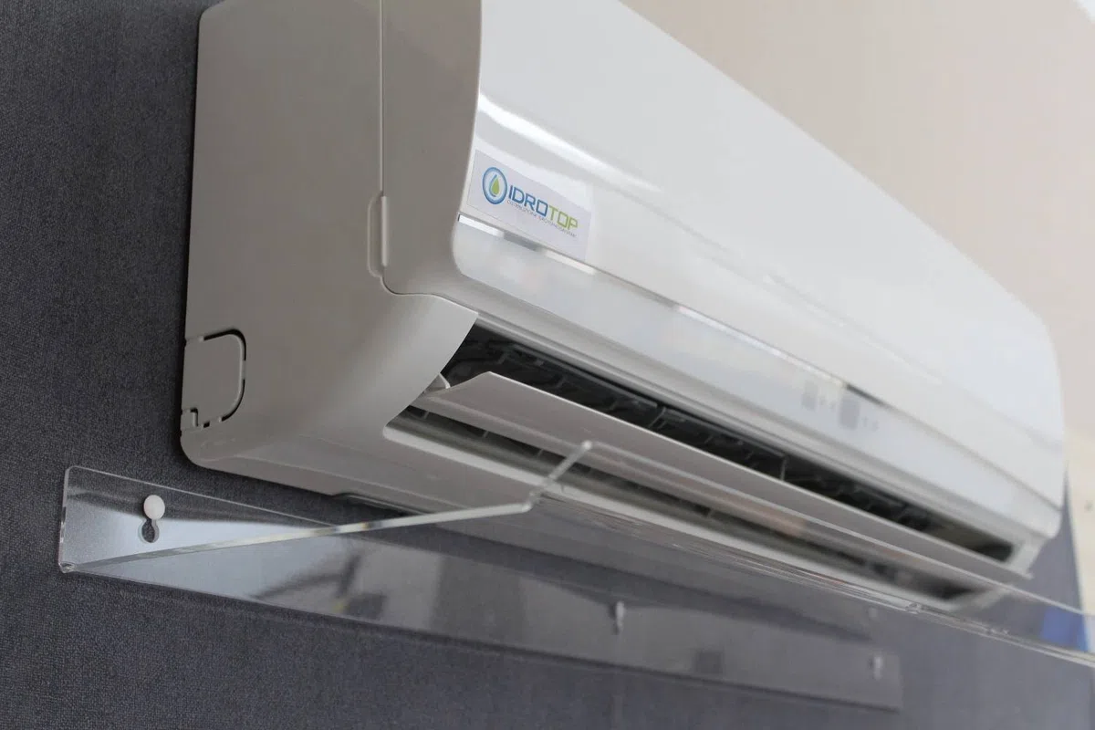 Idrotop Windabweiser für Split Klimaanlage Transparent 900 x 300 x 30 cm