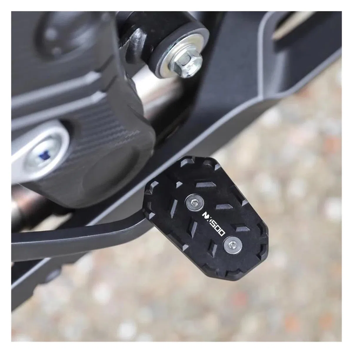 Motorrad Fußbremshebel Pedal Für HON&DA NX500 NX 500 2023-2024 Motorrad Rutschfestes Verbreitertes Bremspedal(Schwarz)