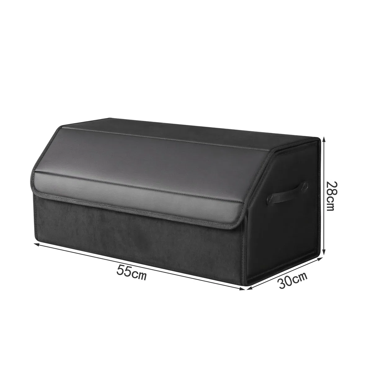 Auto Kofferraum wasserdicht, verschleißfest, faltbare Leder Aufbewahrungsbox, SUV Limousine Aufbewahrungsbox, Camping Organizer, Haushaltsklassifikationsbox (große Größe)