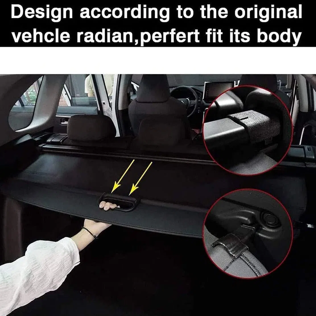 Einziehbarer Auto Laderaumabdeckung Rollo für BMW X1 E84 2009-2018,Hutablage Zum Schutz Der PrivatsphäRe Cargo Cover