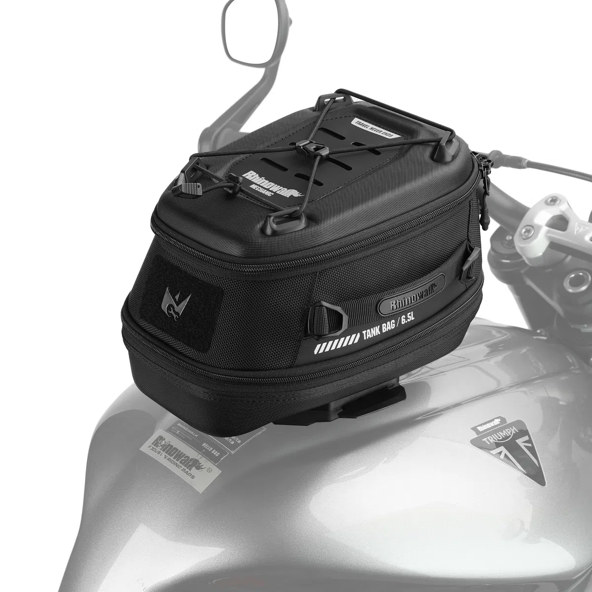 Rhinowalk Motorrrad Tanktasche Magnetisch Quick Release 5-6.5L Erweiterbare Kapazität Motorradtasche Tankrucksack mit Regenschutz