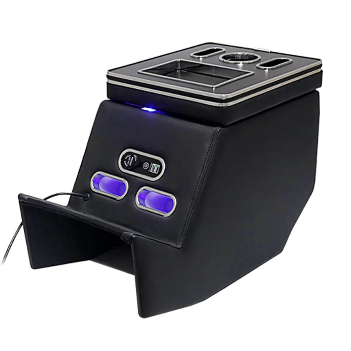 Armlehne Aufbewahrungsbox für V-Klasse V220 V260 V250 W447, V Klasse Centre Console Organiser Auto with LED Lights USB and Cup Holder, Armlehne Auto with Multiple Storage Spaces [EU Patent]